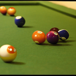 CorrFlow generated image of billiard table