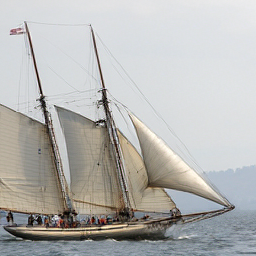 CorrFlow generated image of schooner