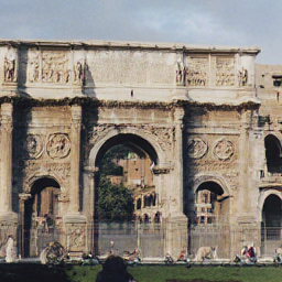CorrFlow generated image of triumphal arch