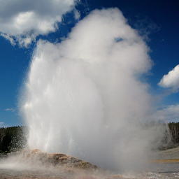 CorrFlow generated image of geyser