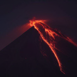 CorrFlow generated image of volcano